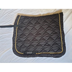 Tapis HKM Gently Dressage noir et doré FULL