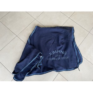 Couvre reins bleu marine taille 125 cm polaire