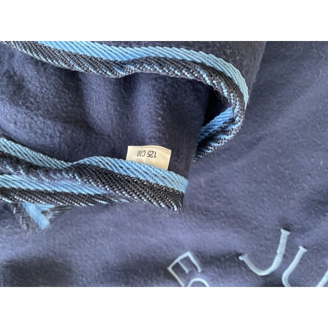 Couvre reins bleu marine taille 125 cm polaire