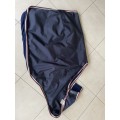 Couvre rein equi thème taille 155 (cheval) bleu marine imperméable