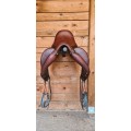 Selle dressage Tempo 17" Marron