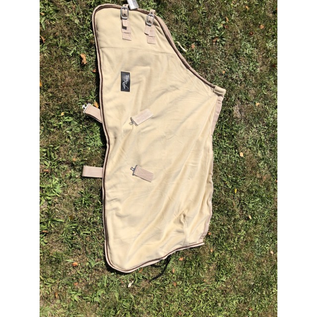 Couverture polaire Time rider crème taille 100cm