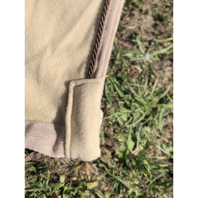 Couverture polaire Time rider crème taille 100cm