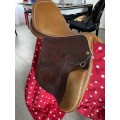 Selle mixte en cuir 17’´