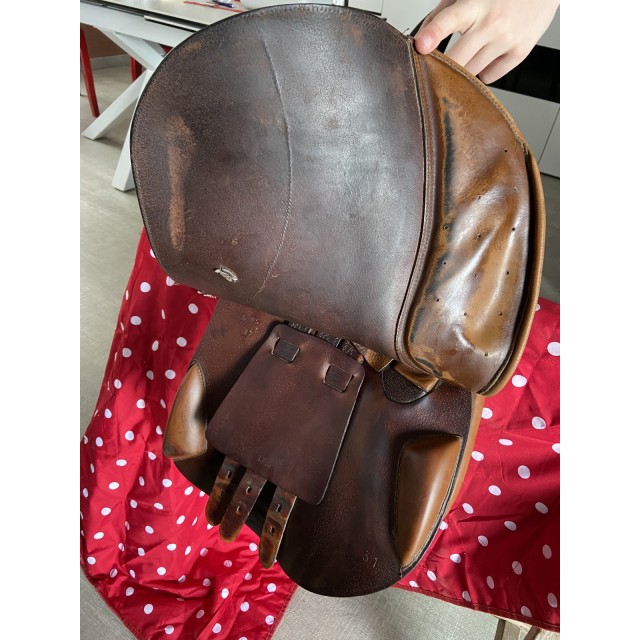 Selle mixte en cuir 17’´