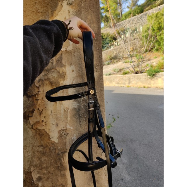 Bridon/filet muserolle combinée noir norton