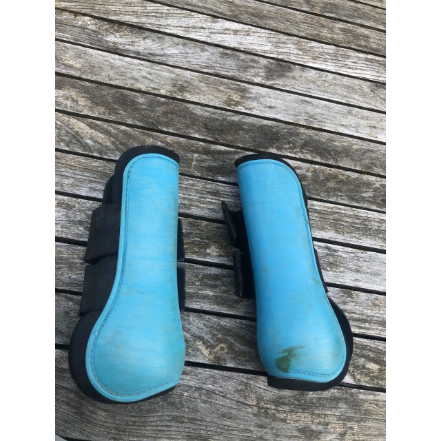 Guêtres + protèges boulets bleus