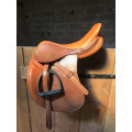 Selle en cuir 17,5