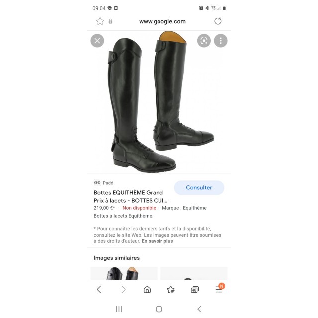 Bottes taille 38 mollet s