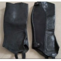 Chaps Equithème cuir noir