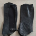 Chaps Equithème cuir noir