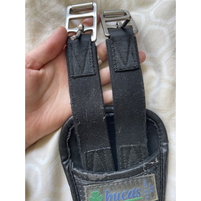 Sangle anatomique Bucas noire 125cm