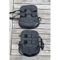Guêtres en cuir noir à boucles CWD