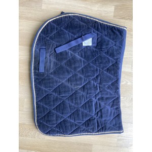 Tapis de selle velours marine