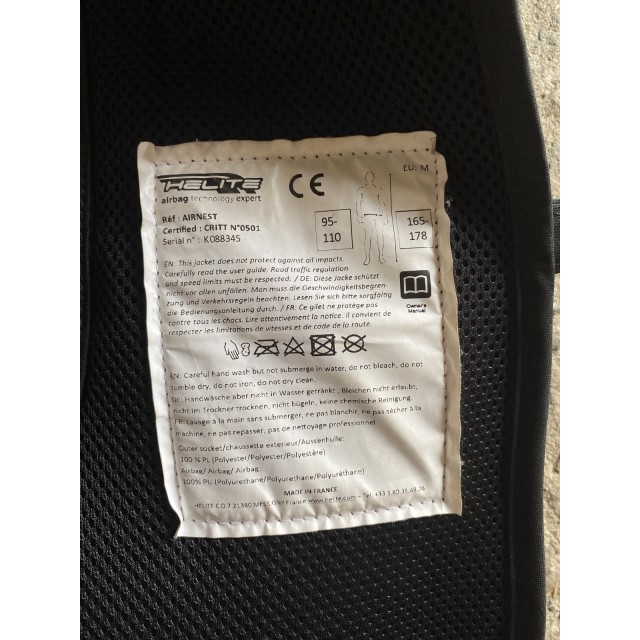 Air bag adulte taille M