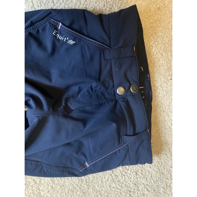 Pantalon bleu marine equithème (36)