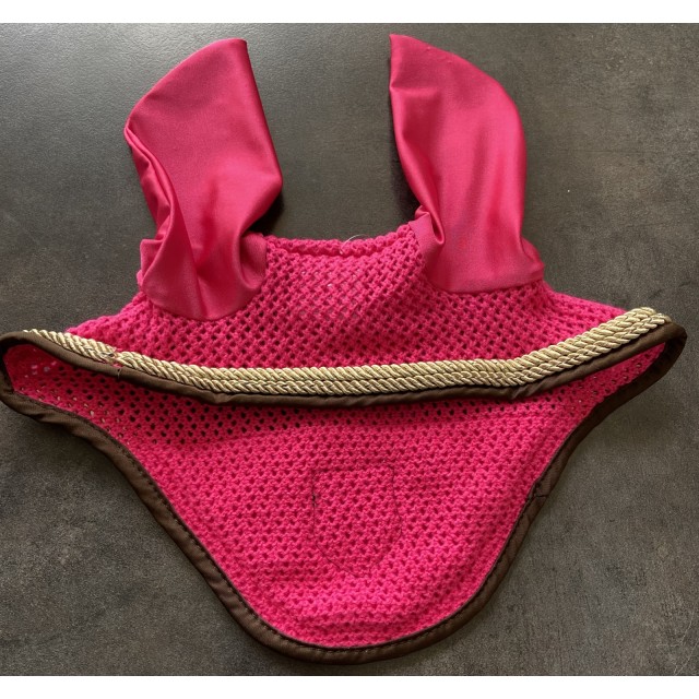 Bonnet rose HKM Lauria Garrelli taille cheval