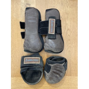 Ensemble guêtres brunes