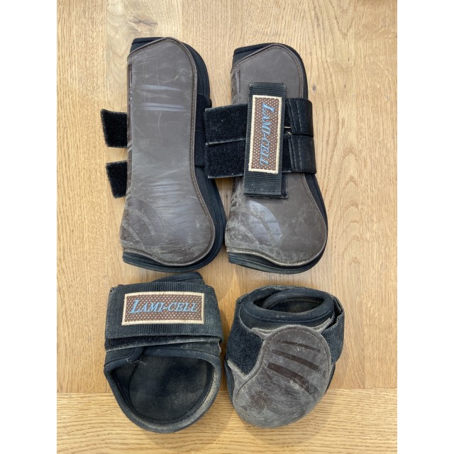 Ensemble guêtres brunes