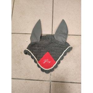 Bonnet gris et rouge JMR