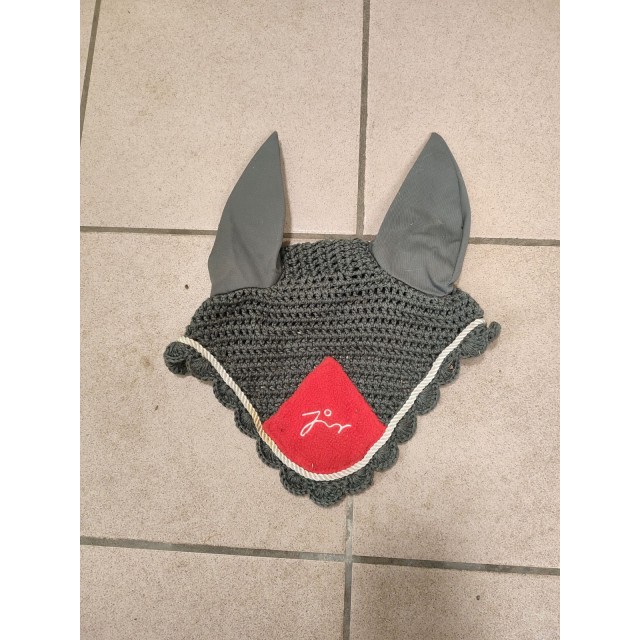 Bonnet gris et rouge JMR