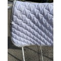 Tapis de selle pour cheval Blanc