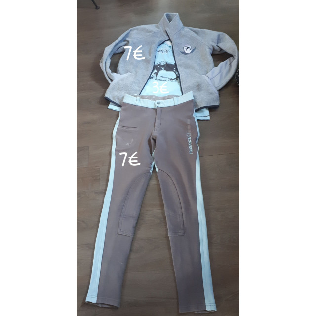 ensemble marron bleu