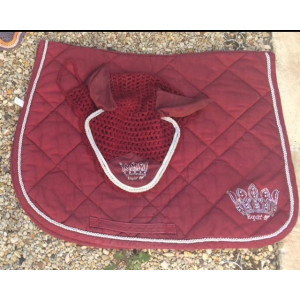 Ensemble bordeaux equithème poney