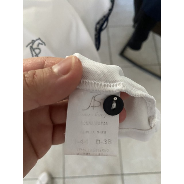 Polo de concours Anna Scarpati blanc