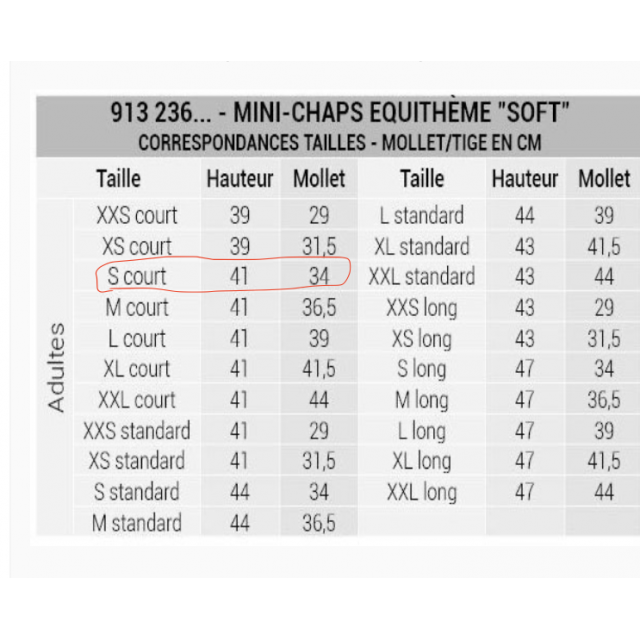 Mini chaps cuir adulte