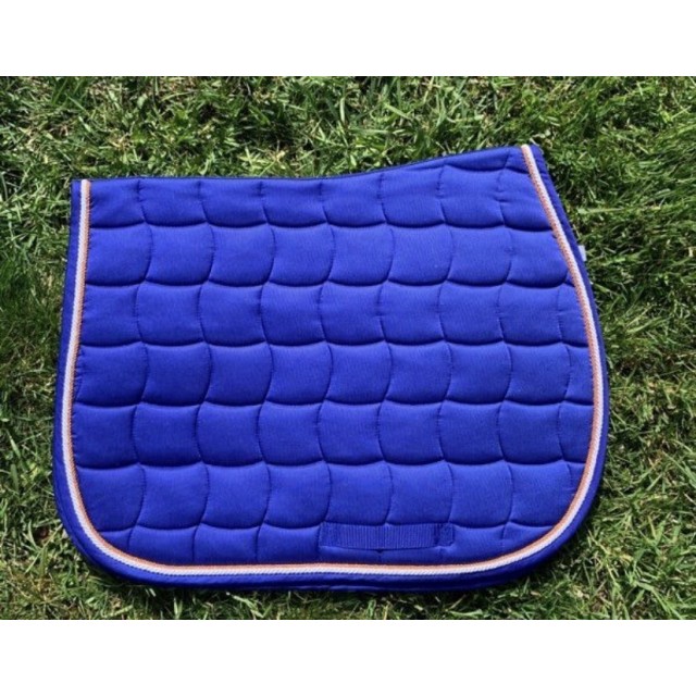 Tapis de selle cheval bleu roi Comité Régional d’Equitation d’Ile de France