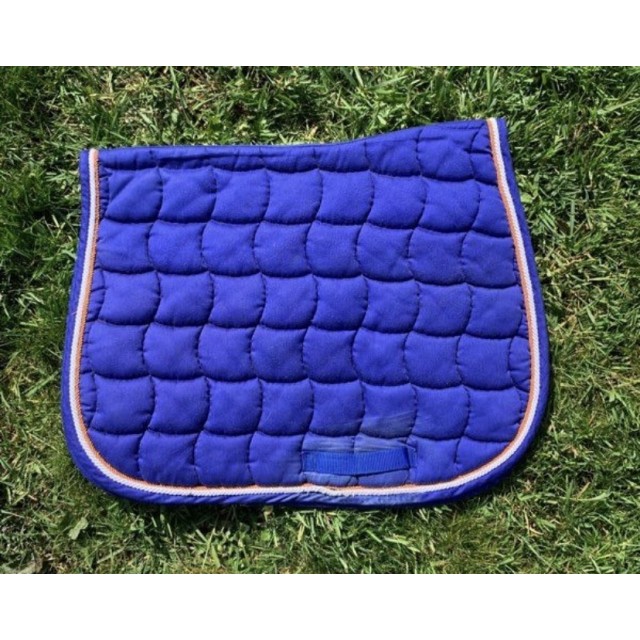 Tapis de selle cheval bleu roi Comité Régional d’Equitation d’Ile de France