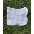 Tapis de selle blanc dressage cheval EQUILINE