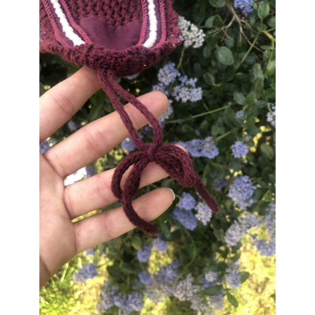 Bonnet long bordeaux