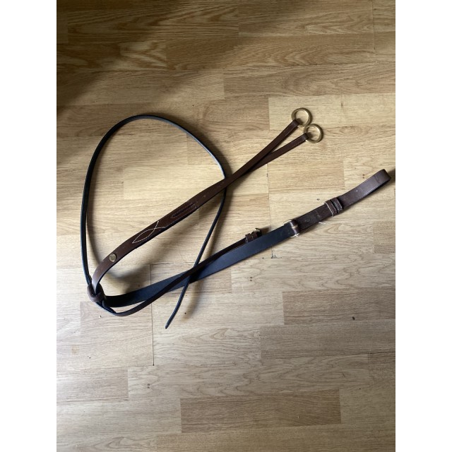 Martingale poney cuir marron