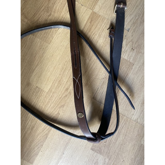 Martingale poney cuir marron