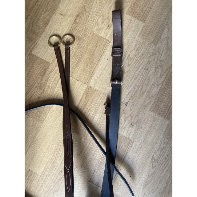 Martingale poney cuir marron