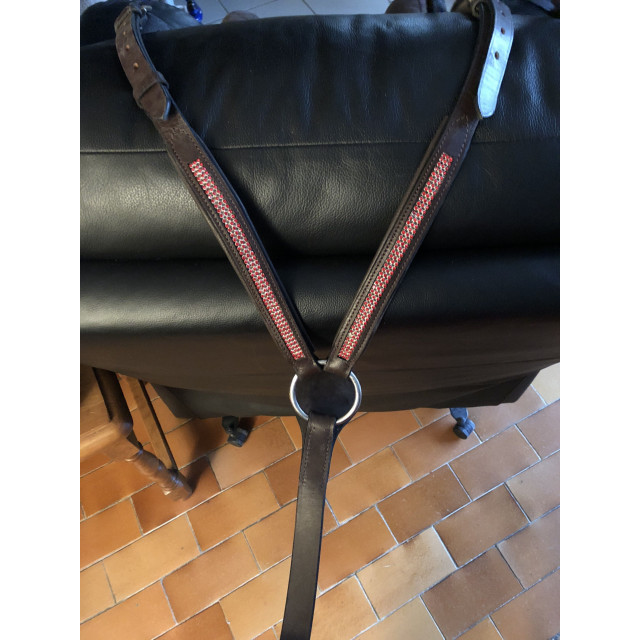 Collier de chasse strass rouge