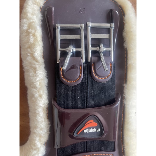Sangle bavette courte EQUICK mouton marron
