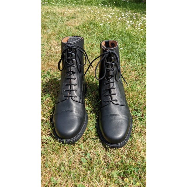 Boots cuir noir