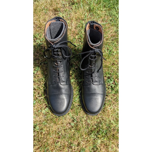Boots cuir noir