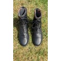 Boots cuir noir