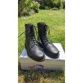 Boots cuir noir