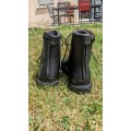 Boots cuir noir