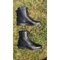 Boots cuir noir