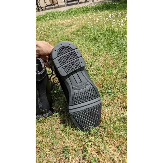 Boots cuir noir