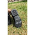 Boots cuir noir