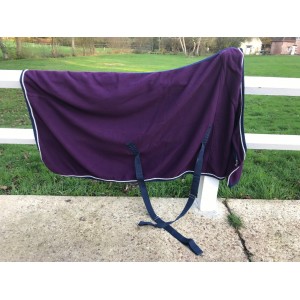 Couverture polaire bordeaux