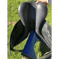 Selle de dressage noire CHILDERIC