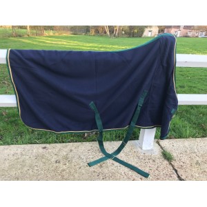 Couverture polaire bleu marine